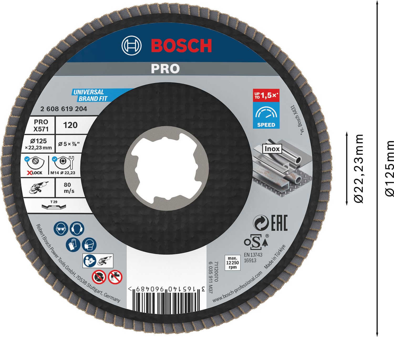 Amazon.com: Bosch Professional 2608619204 Angled Flap Disc Best