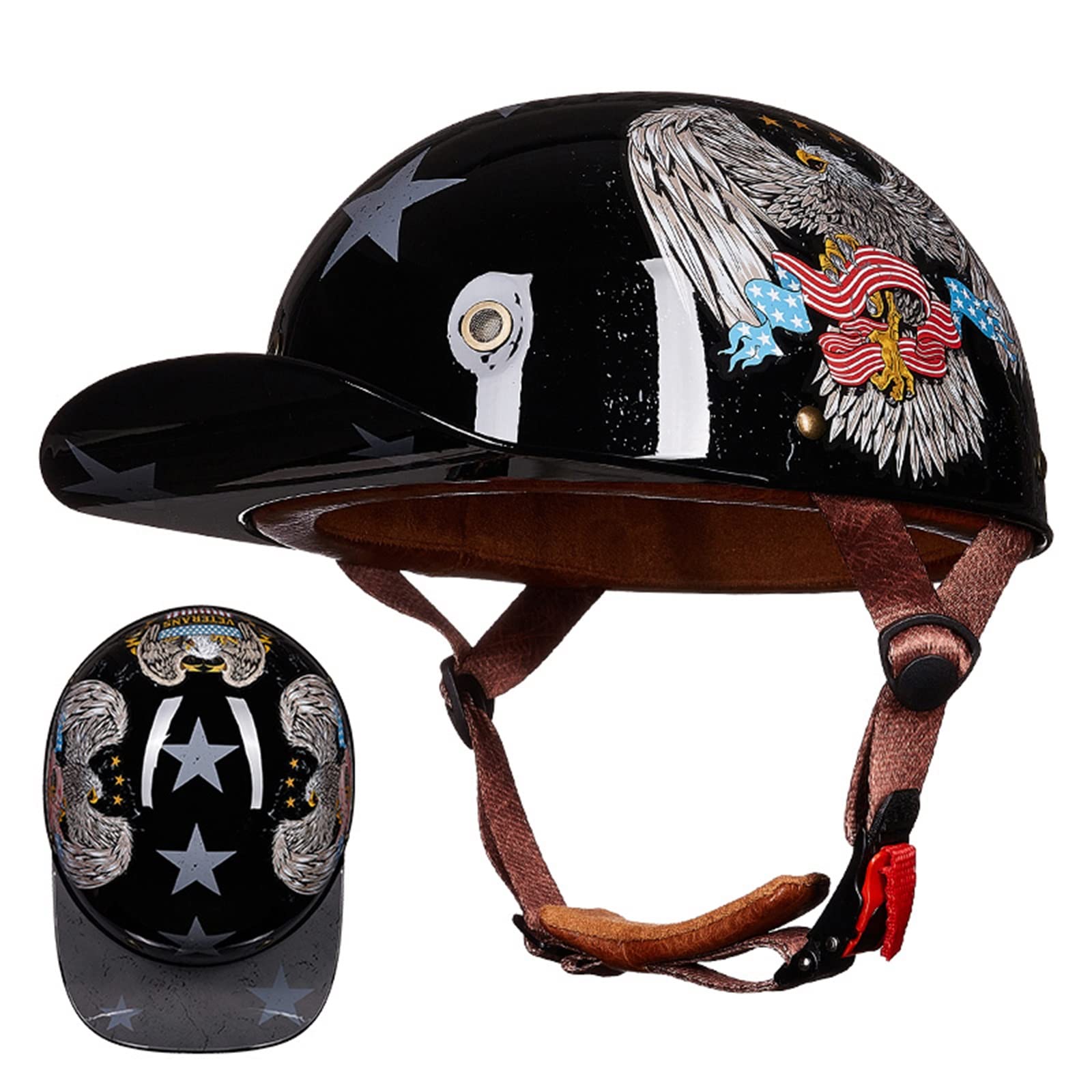 Buy BGMKE Scooter Motorcycle Helmet,Baseball Helmet Cap Modeling For