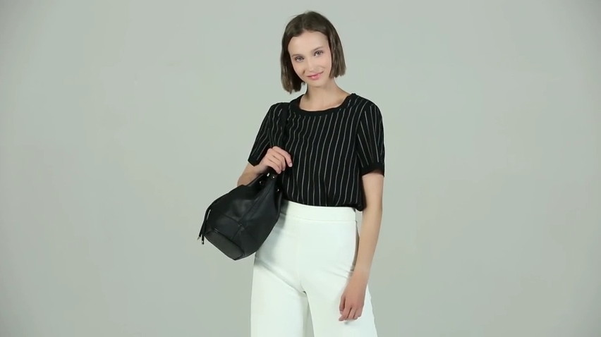 Bolso de cuero AFKOMST tipo bucket y bandolera para mujer miniatura 7