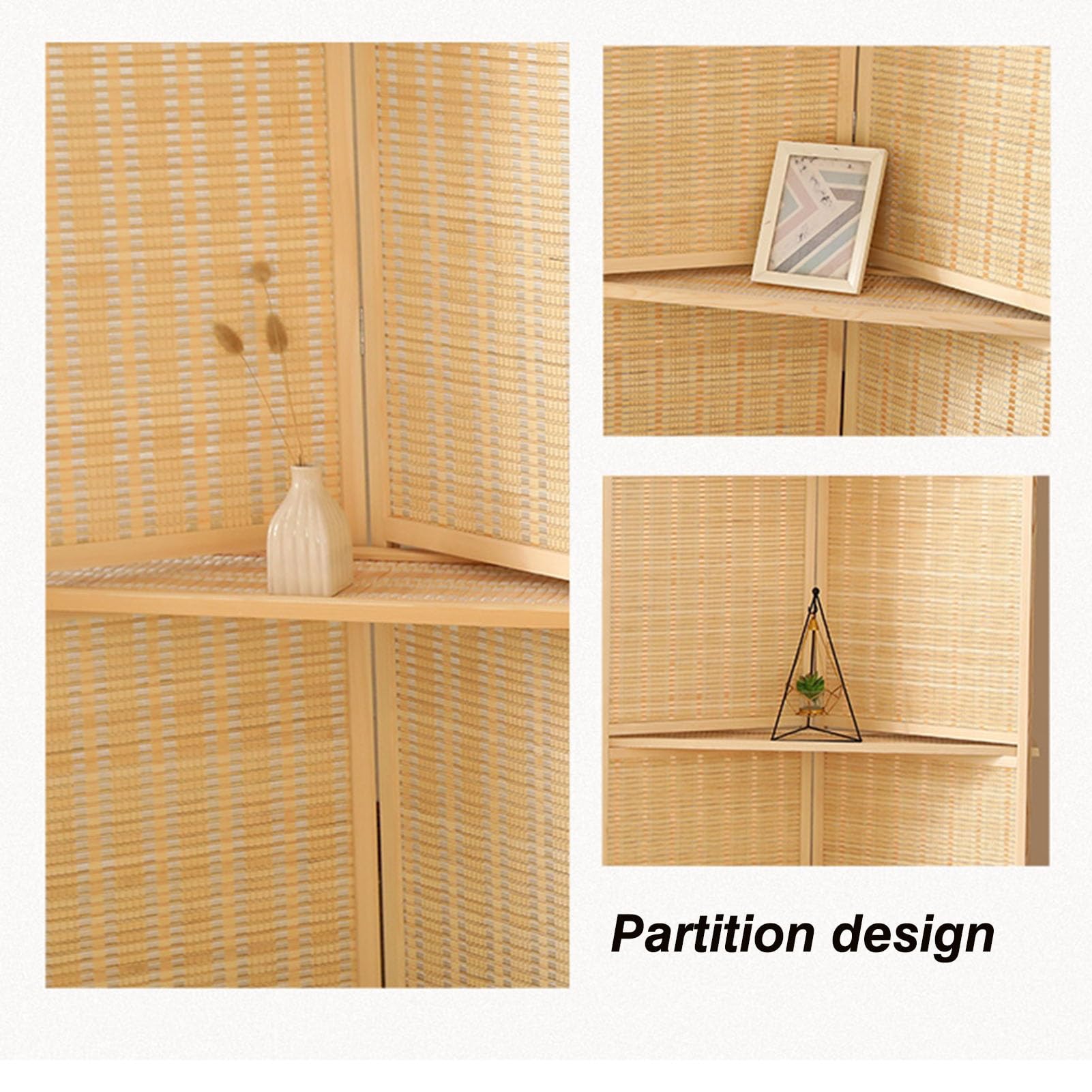 Paravent De Séparation De Pièce À 3/4/5/6 Panneaux, Cloison Murale D'intimité en Bois sur Pied, Adapté À La Ferme/Restaurant/Salon De Thé, Hauteur 170 Cm (Size : W50xH170/5 Panels)