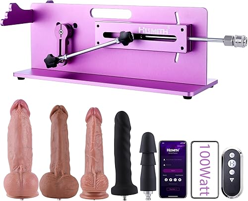 Miniatura 12 de Hismith Máquina sexual prémium con sistema KlicLok, 100 W, cable remoto 3 en 1, máquina sexual de control, máquina de empuje ajustable