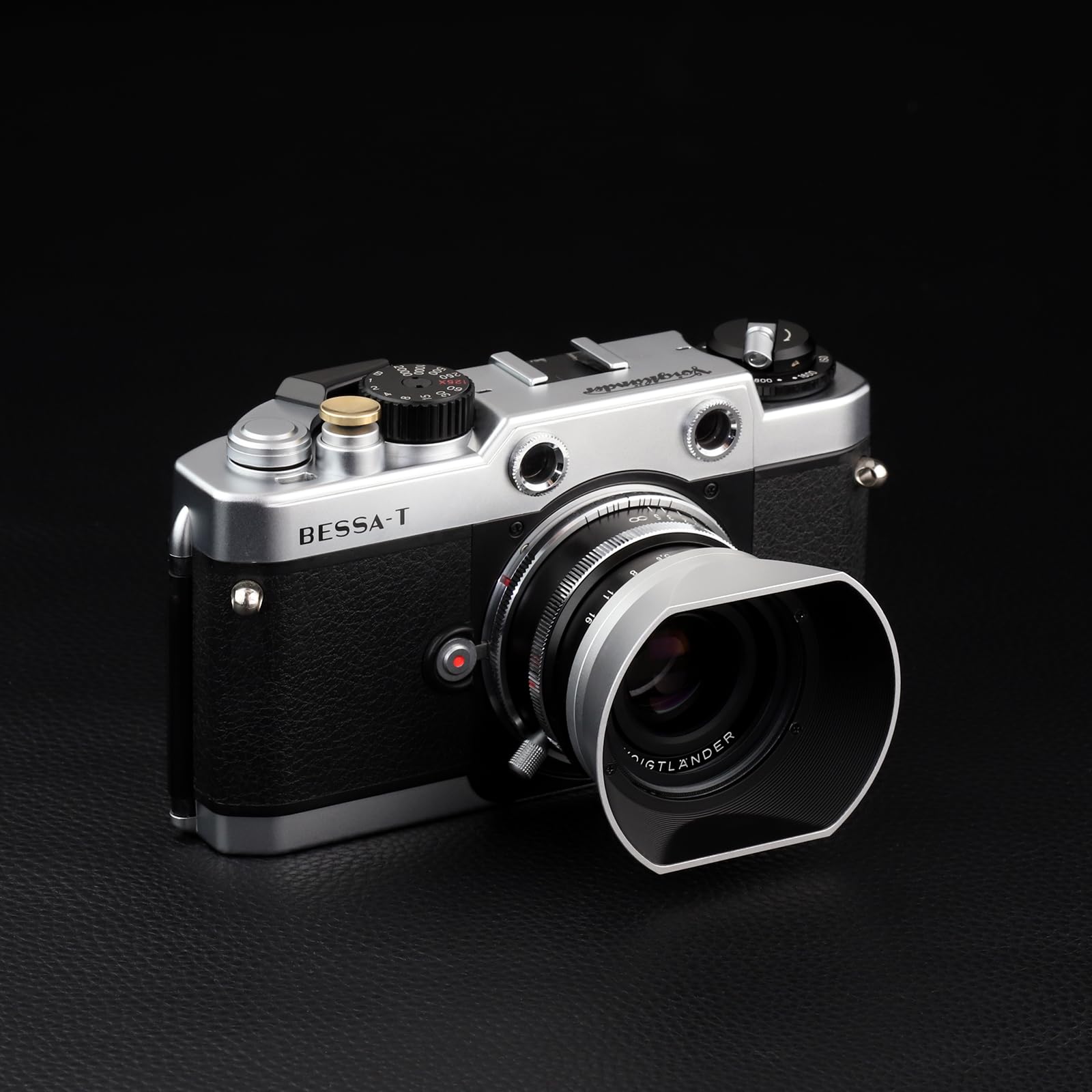 Haoge SRB-YG metalowy przycisk zwalniania migawki do Fujifilm X100VI XE5/GFX100RF/X-E2S X-E3 XE4 XT50 xt4 X-T2 X-T3 X-T5 X-T20 X-Pro2 xpro3 X100S/T X100F x100v i Leica Q3 43 D-LUX 8 M10 M-11 wklęsły