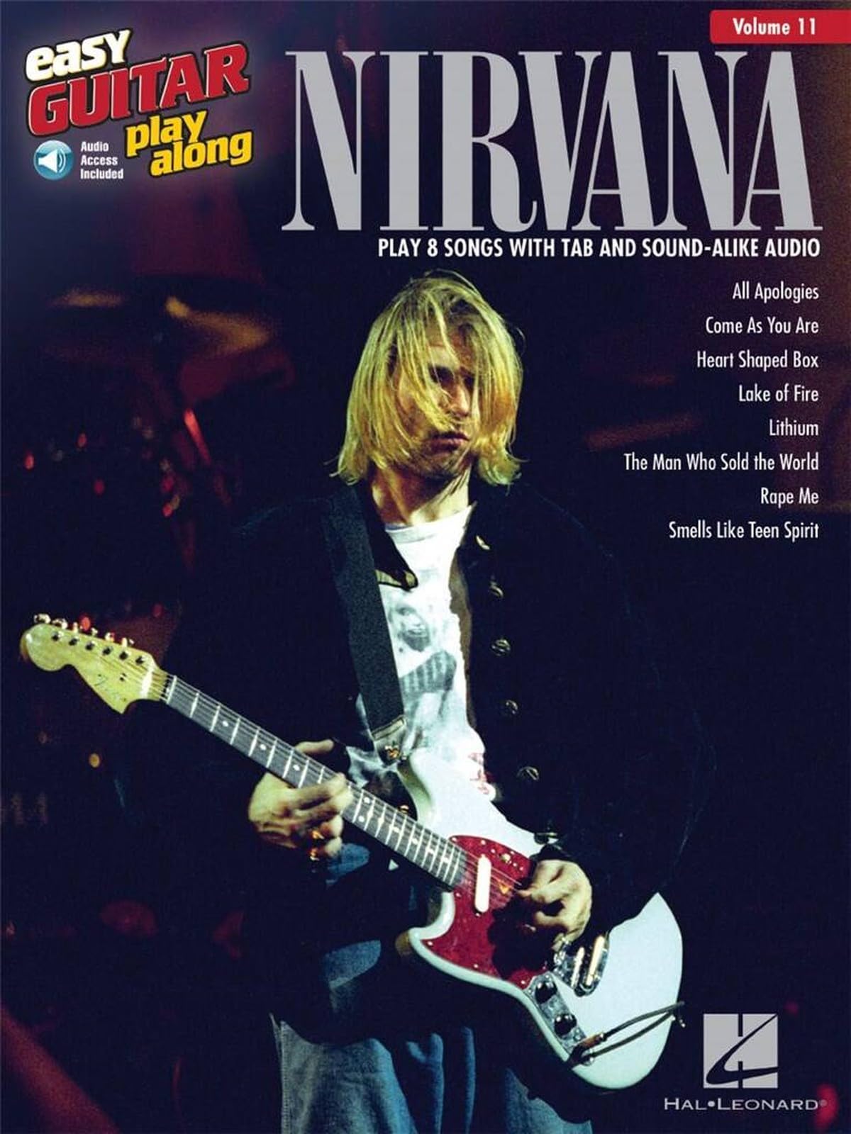 Easy Guitar Play Along: Volume 11 Nirvana Gtr (Includes Online Access Code)