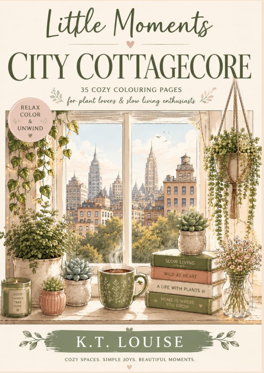 Little Moments: City Cottagecore: Colouring Book