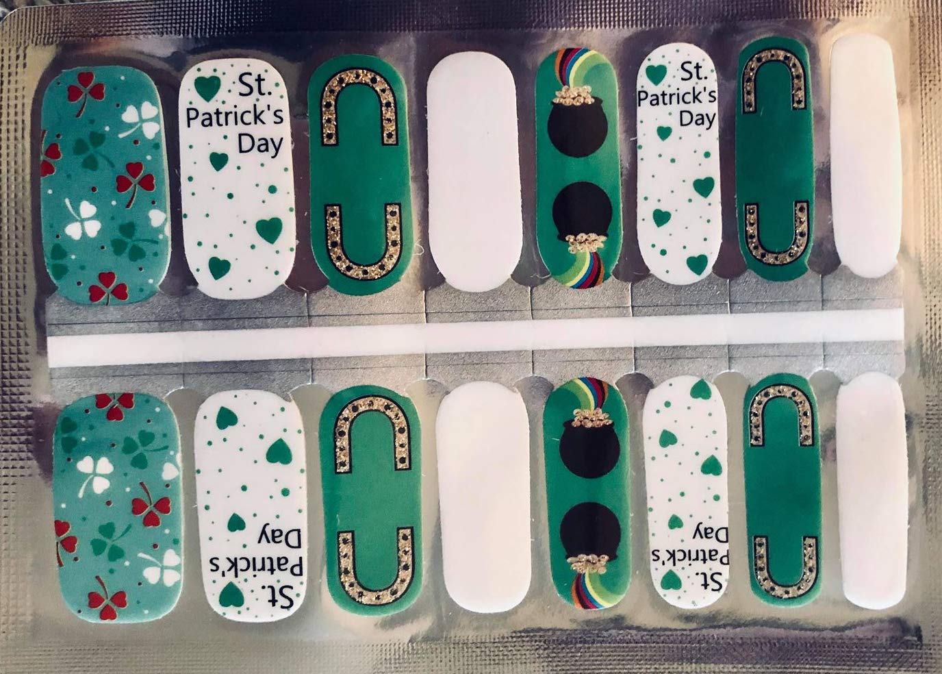 St. Patrick Day Design #2 Nail Polish Wraps - Nail Polish Strips