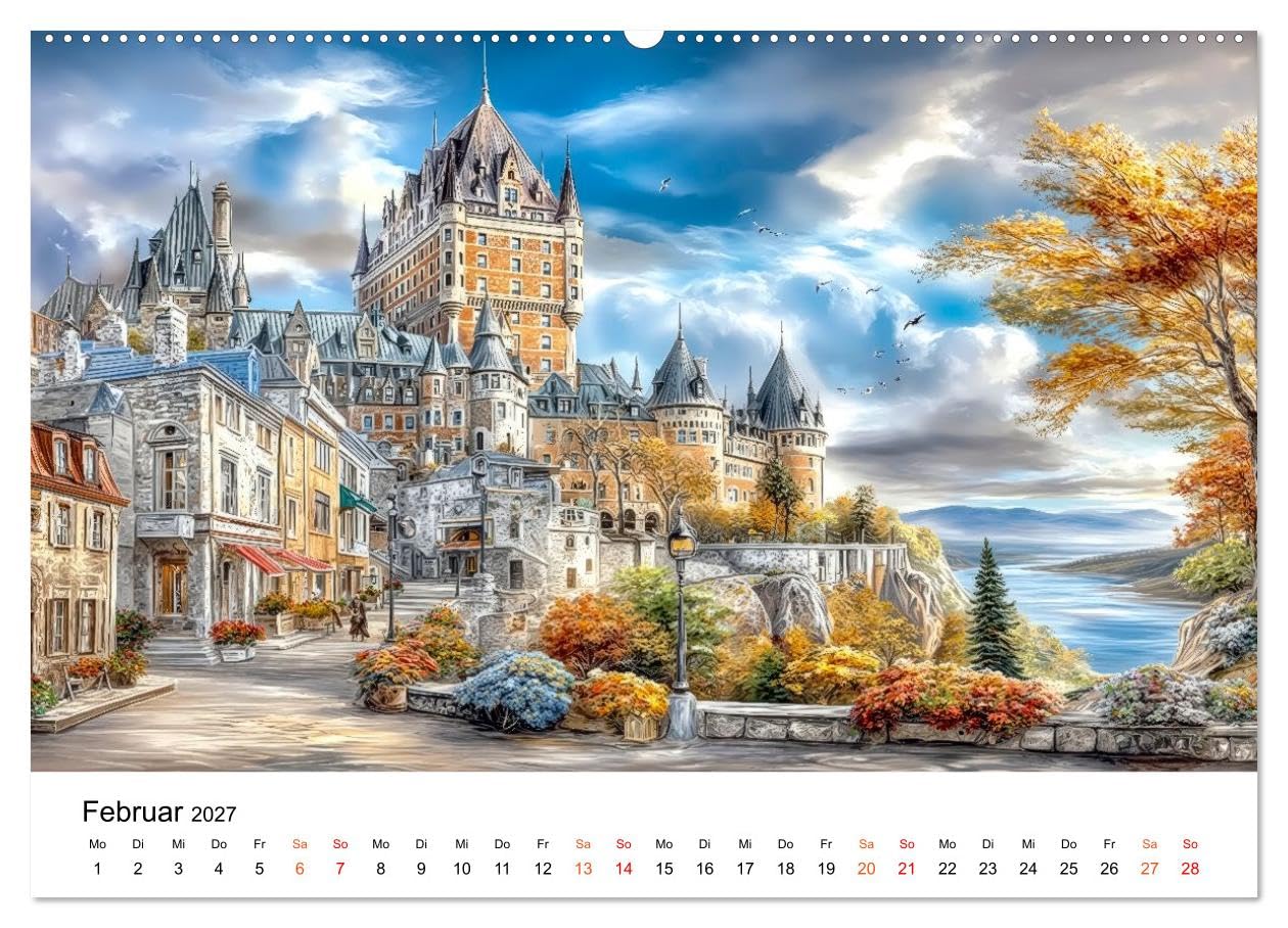 Kanada - Weite, Wasser, Wunder (hochwertiger Premium Wandkalender 2027 DIN A2 quer), Kunstdruck in Hochglanz: Kanada - pulsierenden Städte und unberührte Wildnis. (CALVENDO Orte)
