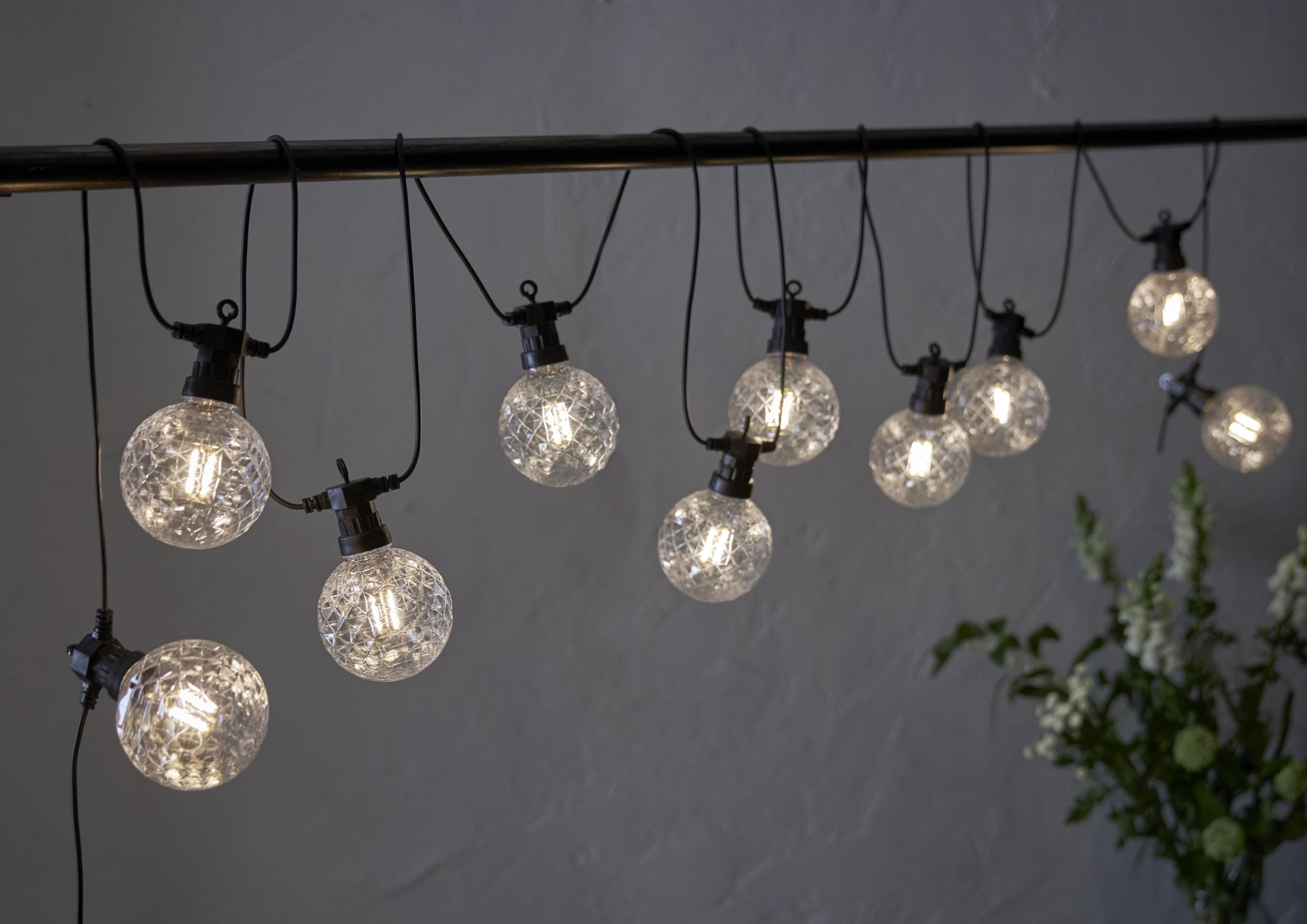 LED-Lichterkette 'Circus Bomb', 10 Kugeln, ww LED [Energieklasse G]
