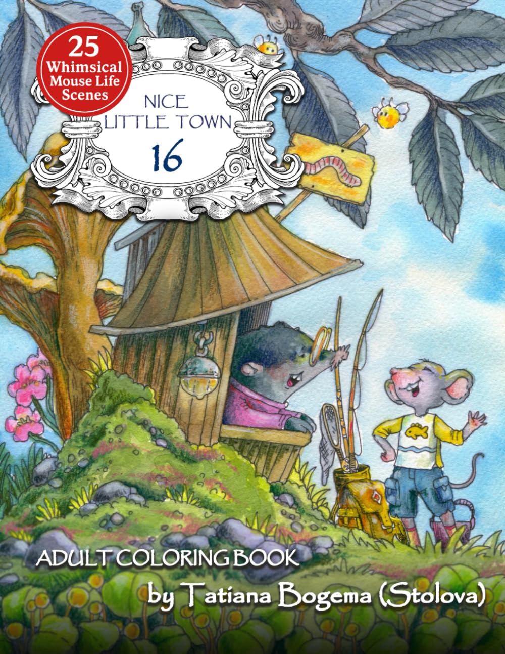 Nice Little Town 16: Adult Coloring Book (Stress Relieving Designes, Art Therapy)