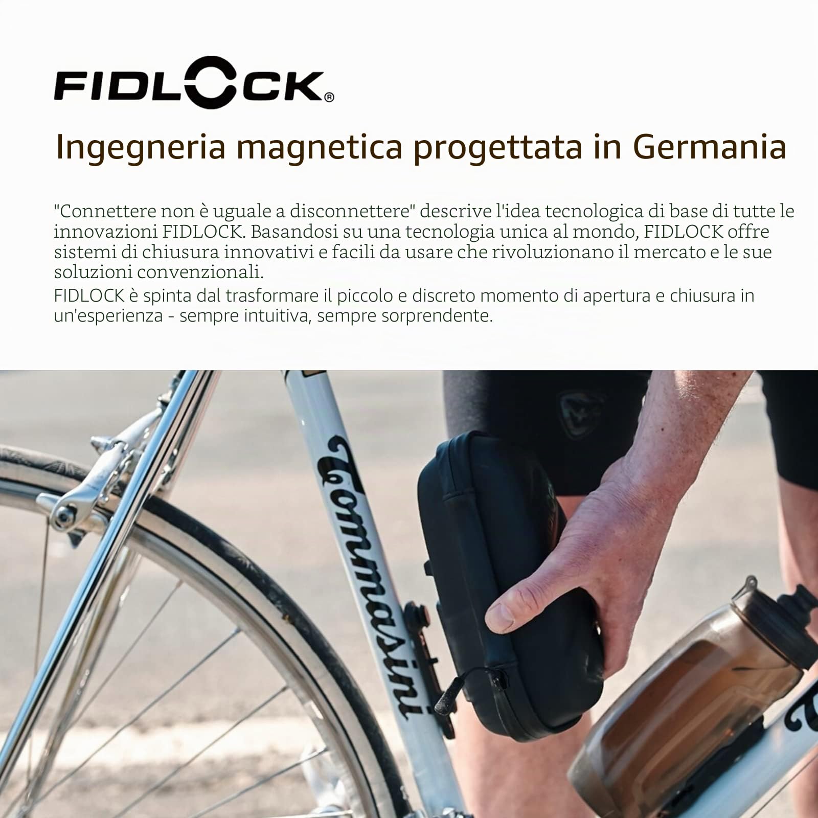 Fidlock Twist Toolbox + Bike Base, Taniche E Ghiera Unisex Adulto, Nero, Standard