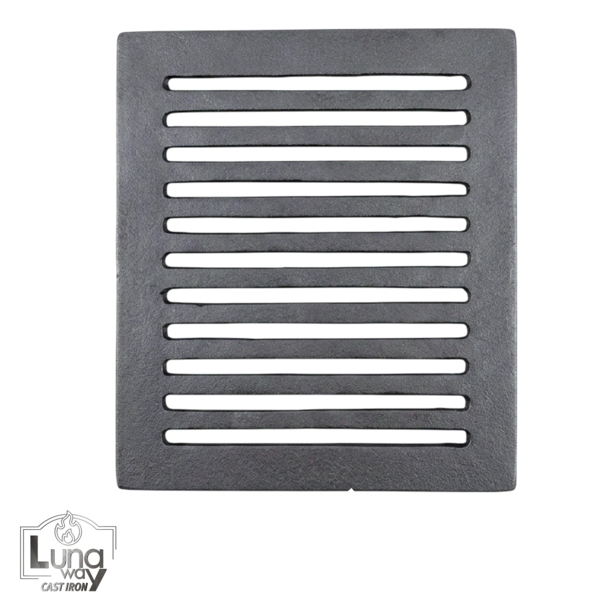 Lunaway żeliwny ruszt do zbierania popiołu, wymiary 22,5 x 25,5 cm, grubość 1,2 cm