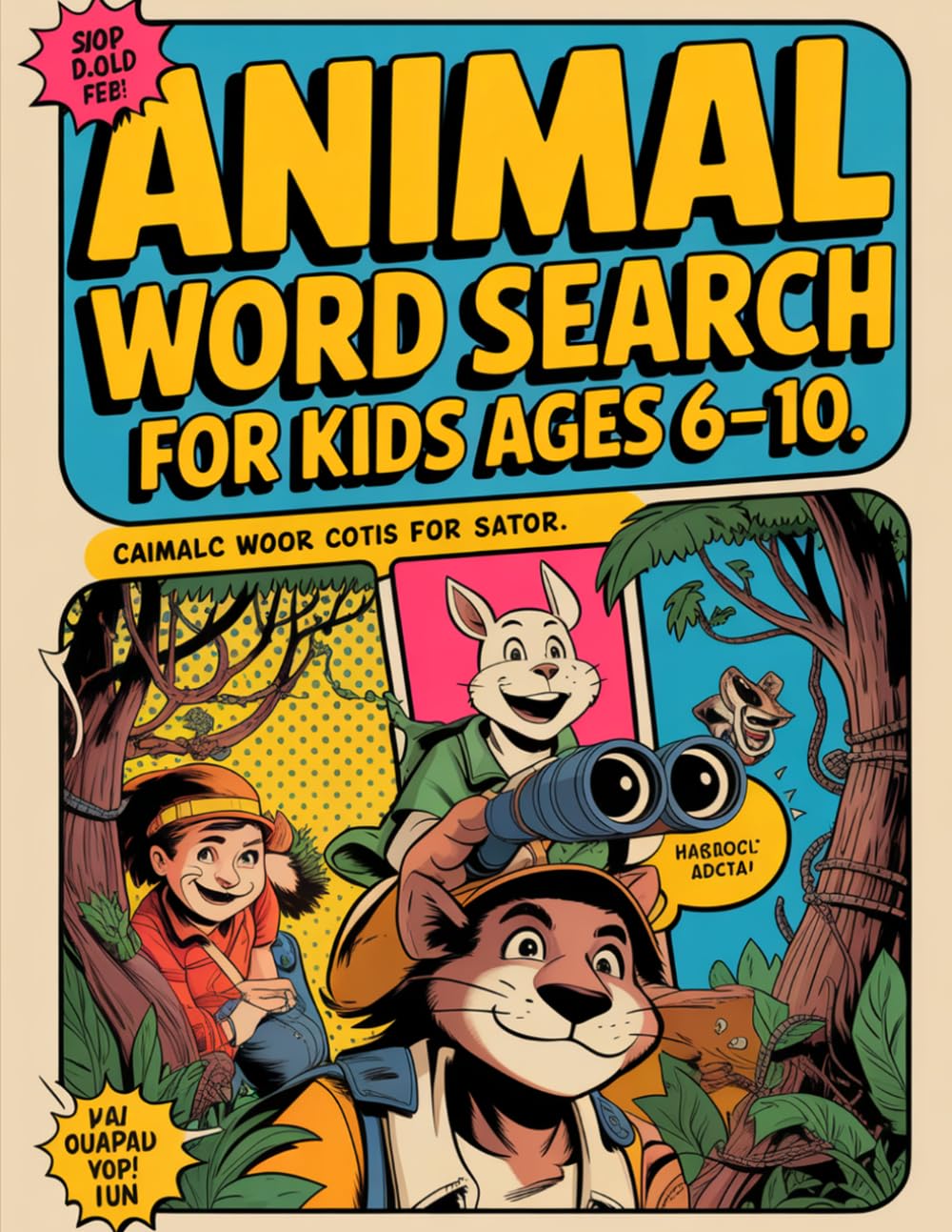 Animal Word Search for Kids Ages 6–10: Interactive Puzzle Workbook (Word Search Puzzle Book)
