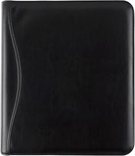 AT-A-GLANCE Faux Leather Undated Starter Set, 7-Ring, 8-1/2" x 11", Folio Size, Black (038-0240-05)