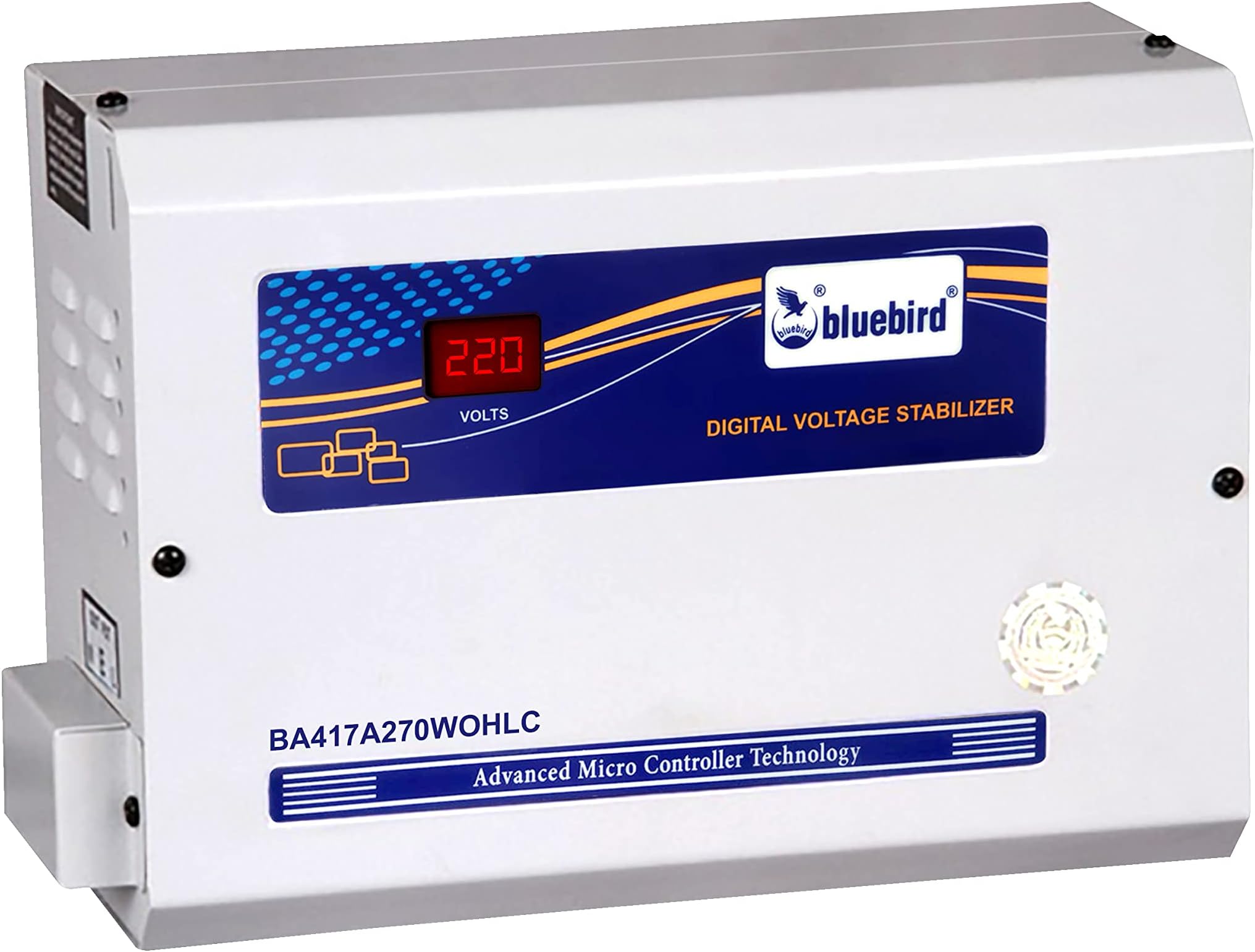 Bluebird 4 KVA Digital Voltage Stabilizer with Out HLC (170-270 V), Alluminium Wound,for All 1.5 Ton AC's