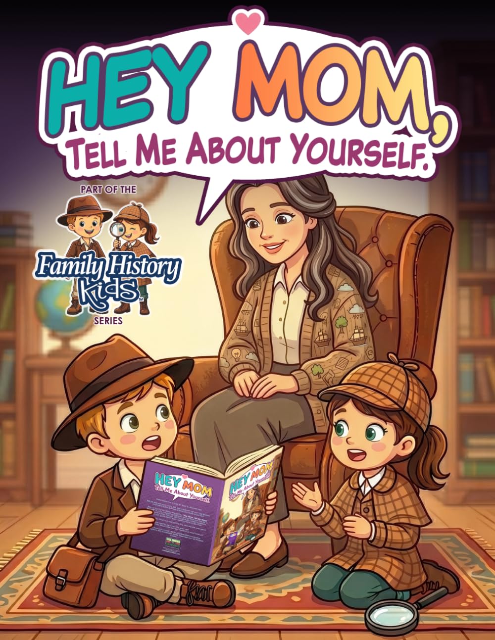 Hey Mom, Tell Me About Yourself.: A Guided Keepsake Journal with Prompts to Record Her Life Story, Memories, and Advice (Family History Kids)