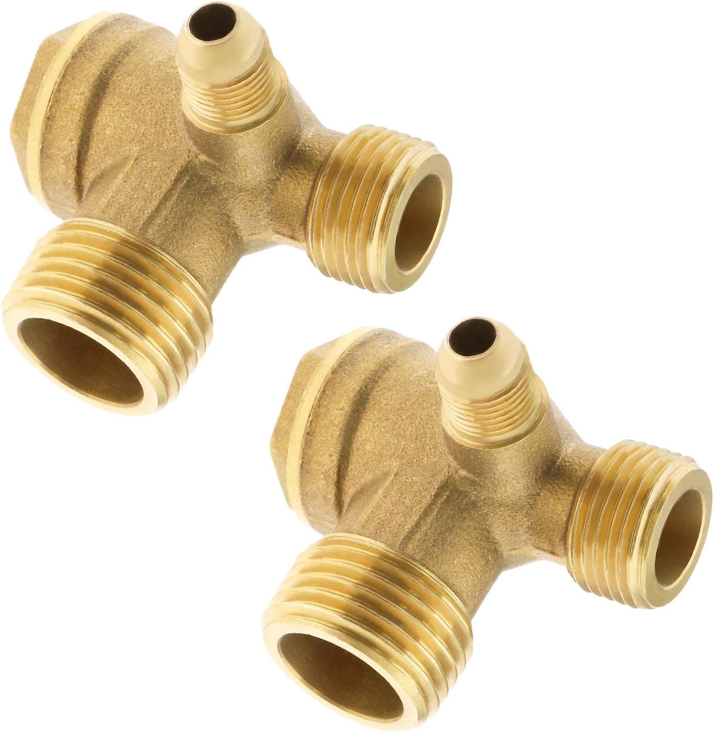 2PCS Air Compressor Check Valve NonReturn Check Valve 3Way Brass Male