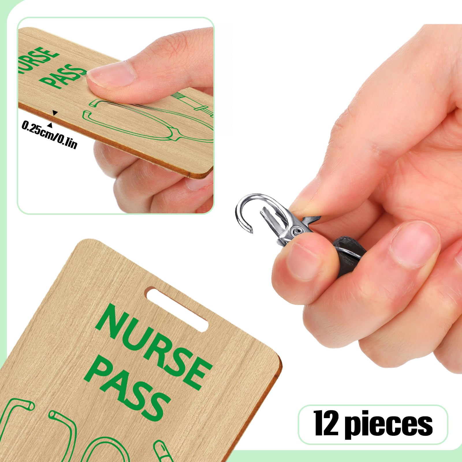 Snapklik.com : Sabary 6 Sets Hall Pass Lanyards And School Passes Set ...