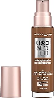 Maybelline Dream - Maquillaje hidratante líquido radiante, cobertura media, base líquida ligera, alabastro, 1 oz. Oz.