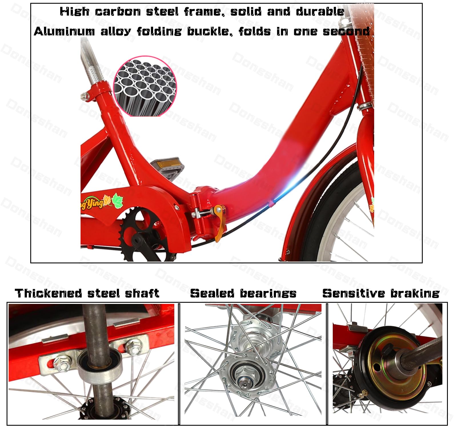 Amazon.co.jp: DONGSHAN 三輪車 大人用 20インチ 高齢者 3輪