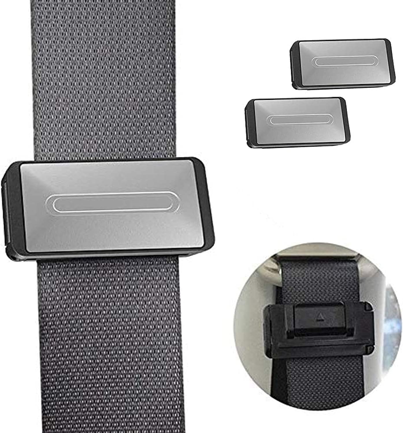 Seatbelt Seat Belt Adjuster,Seat Belt Clip Universal Shoulder and Neck Belt Locator Retainer Locking Clip, 2 Pieces