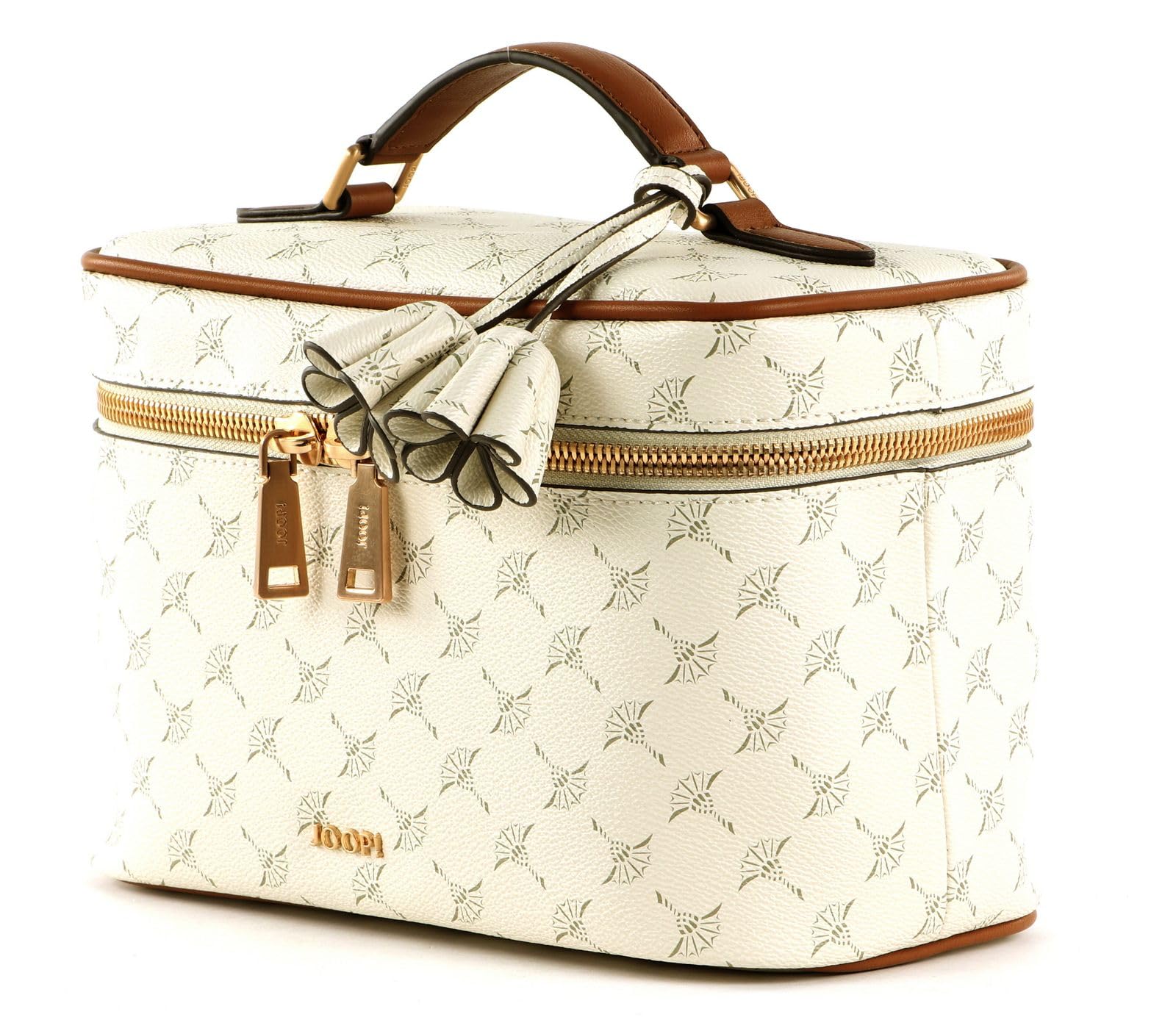 Joop - Damska Torba na kosmetyki Cortina 1.0 Flora, kremowo-biały, casual