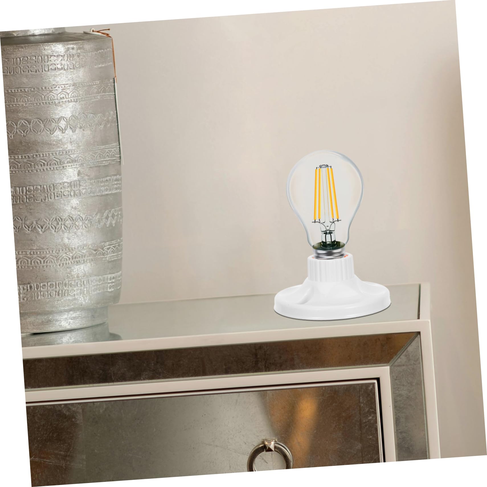 Artibetter Lot de 24 Douilles D'éclairage E27 à Visser en Bakélite Épaisse 120mm, Compatible Ampoules Led, 250v, Adaptateur de Douille pour Luminaire Suspendu, Usage Intérieur Résidentiel