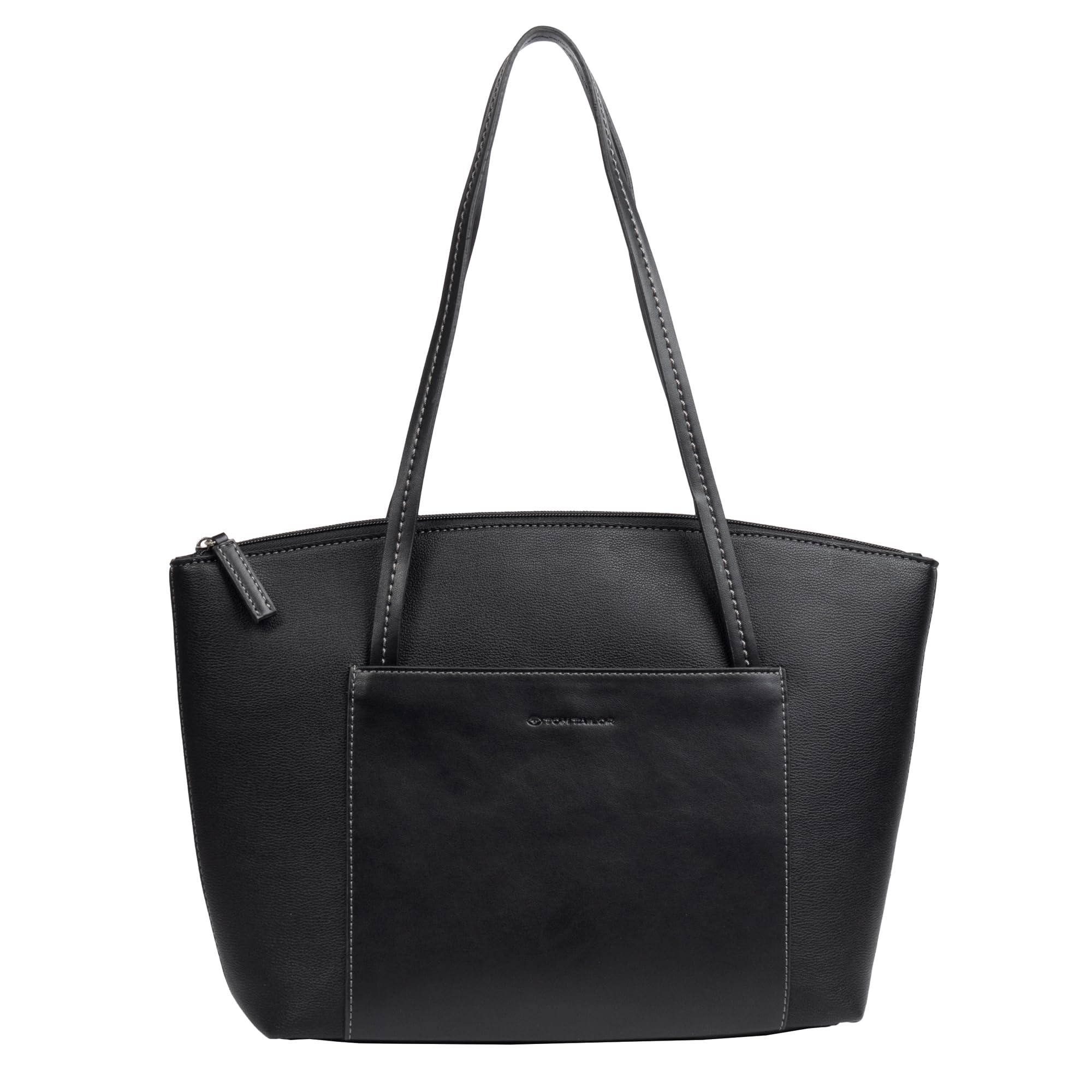 TOM TAILOR Amaris Women's Shopper Shoulder Bag Zip Large Black, black, Classic