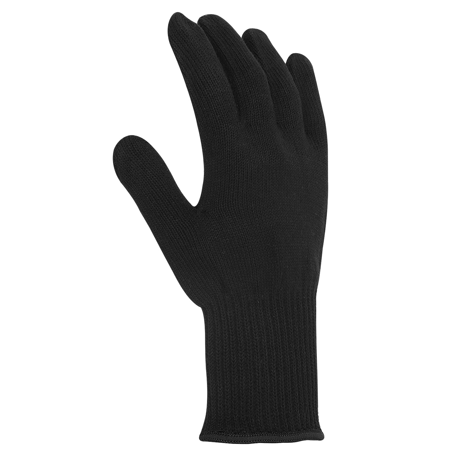WLLHYF Lot de 2 gants professionnels résistants à la chaleur pour la coiffure - Blocage de la chaleur pour fers à friser et fers à friser - Gants résistants à la chaleur (2, bord noir)