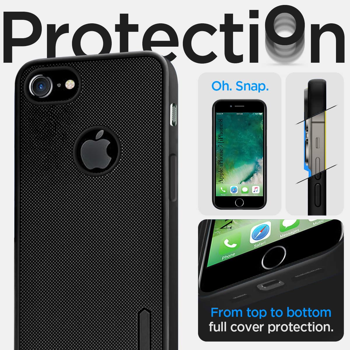 Jkobi Back Cover Case for Apple iPhone 7 | iPhone 8 (Textured Grip
