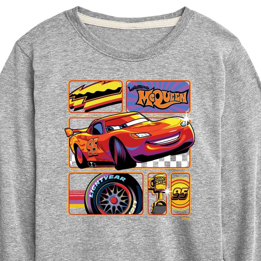 Disney Cars - Lightning McQueen Best Trophies - Toddler & Youth Long Sleeve Graphic T-Shirt3