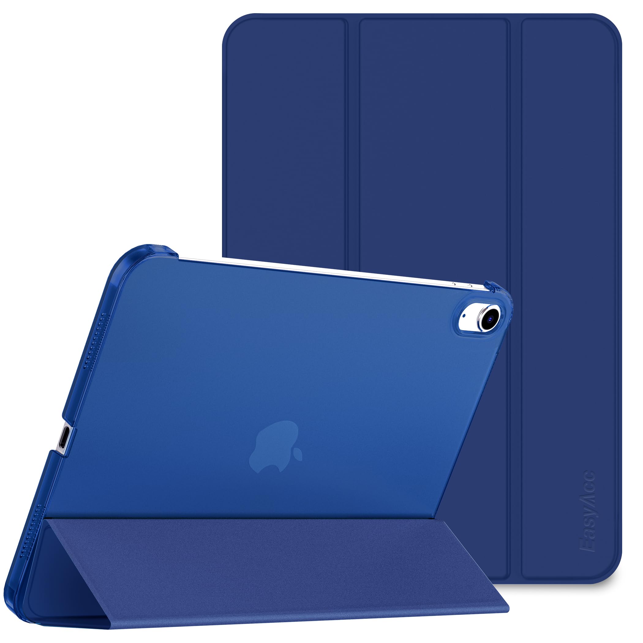 EasyAcc Case for iPad (A16) 11th/10th Generation 2025/2022 11/10.9 inch, Slim Hard Protective Cover for iPad 11/10 Gen, Models A3354/A3355/A3356/A2696/A2757/A2777/A3162, Dark Blue