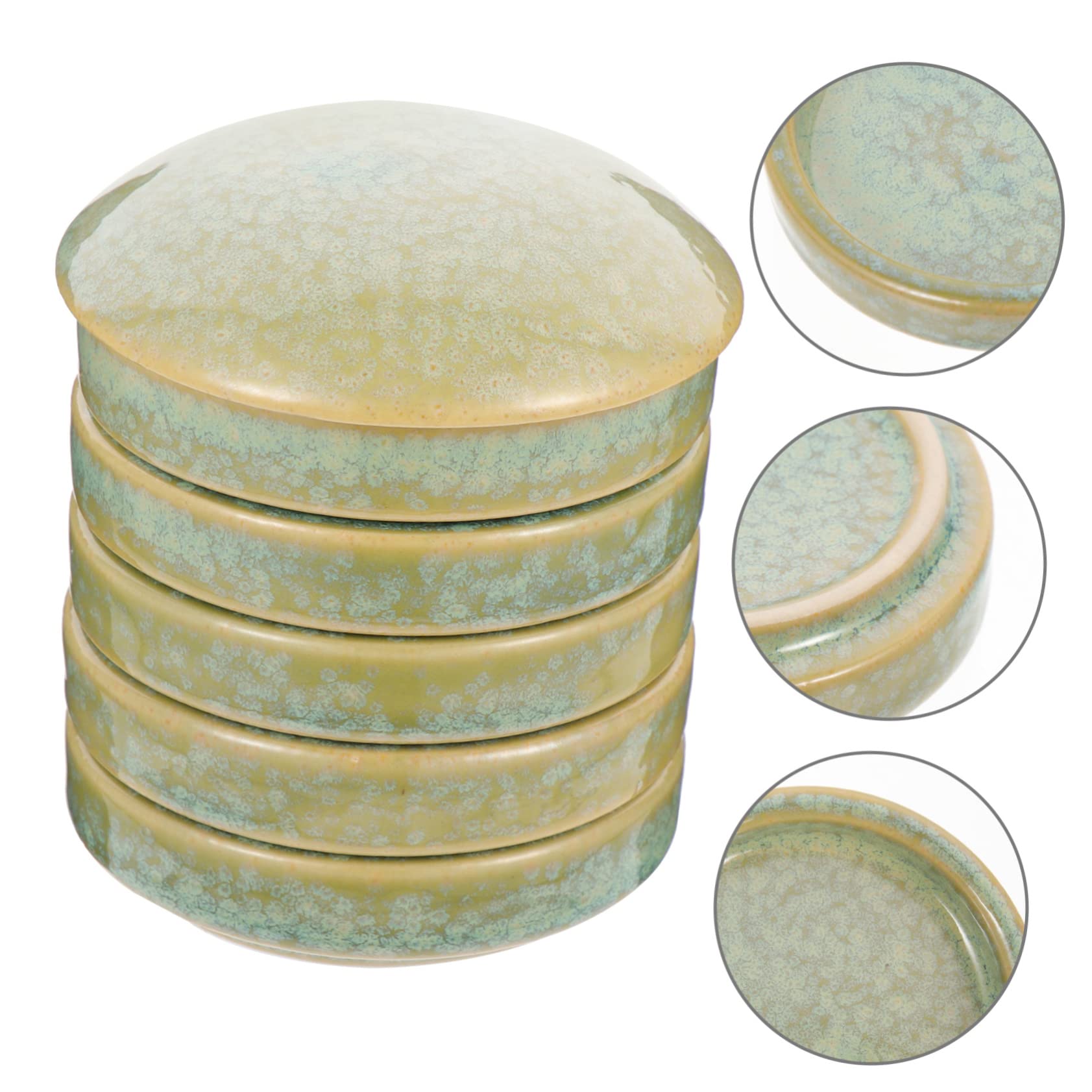 Keramikpalette Aquarellmischer Keramikmischschalen Praktische Pigmentschalen Praktische Aquarellpigmentmischschalen Ölmalpaletten Pigmentmischplatten Kuns