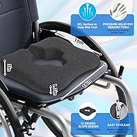 Vista 2 de Bed Sore Cushion for buff & Wheelchair Cushion for Bedsores Prevention - Pain Relief for the Bedridden and Elderly- hemorrhoids treatment, Sciatica