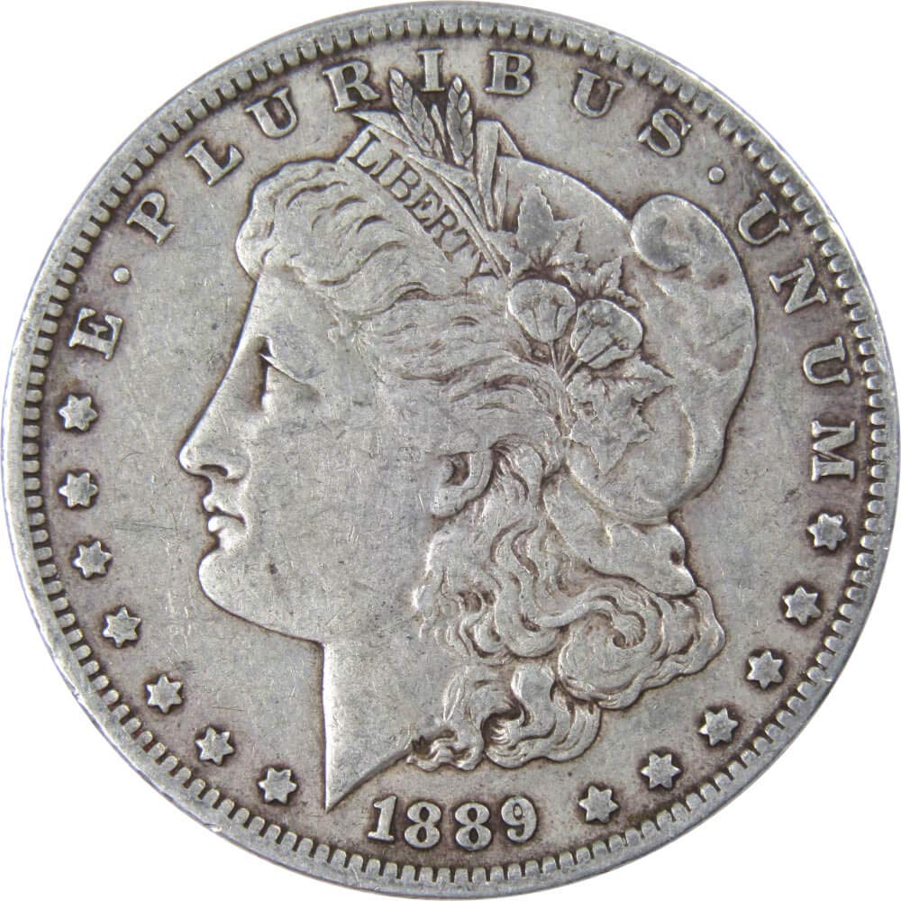 【中古】幅100x160cm 銀色 2番➕木色24番 1889 O Morgan Dollar VF Very Fine 90% Silver $1 US Coin