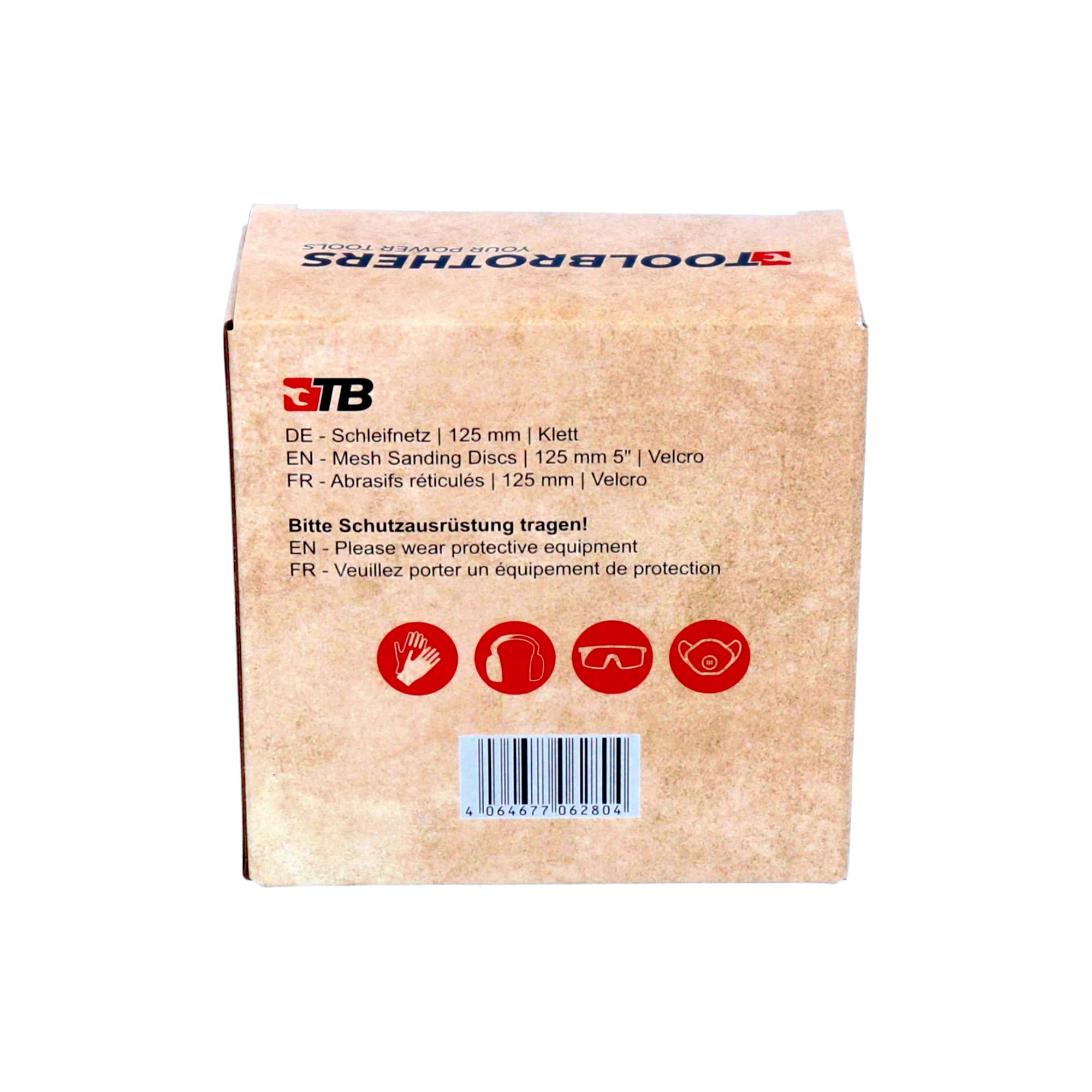 Toolbrothers SPIDER zestaw do szlifowania siatkowego środek ścierny 4 opakowania 160 x siatka szlifierska 125 mm rzep po 40 x P80 / P120 / P180 / 240 do twardego drewna, miękkiego drewna, lakieru, kamienia, stali, aluminium, forniru