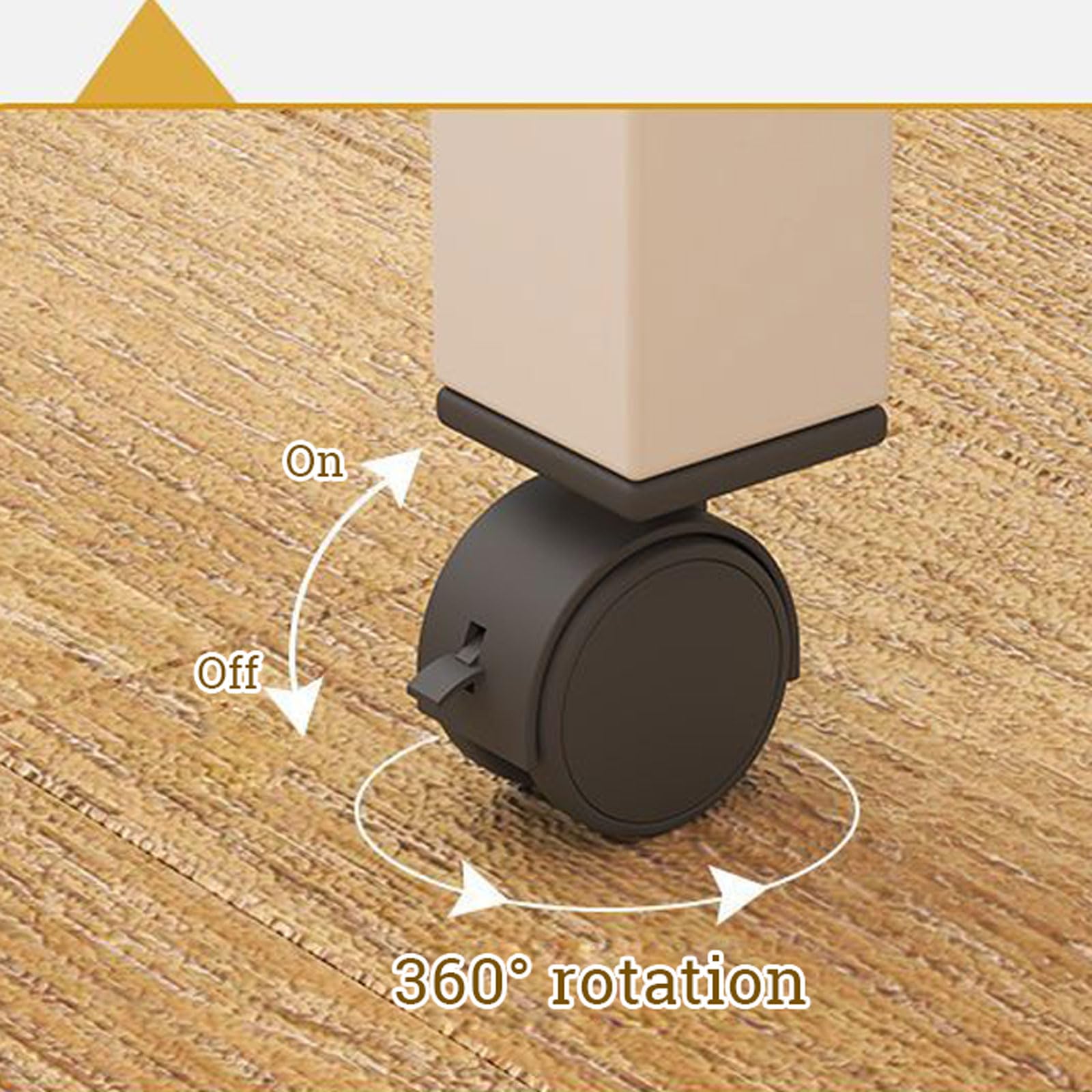 Le Bureau de lit à roulettes – Chariot roulant pour ordinateur portable pour la maison, le chevet et le canapé – Table de lit à hauteur réglable pour un travail pratique et une étude