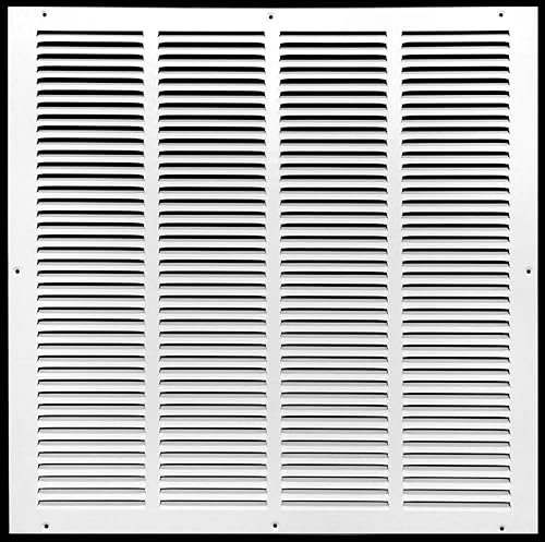 Rejillas de acero de ventilación de retorno de 16 pulgadas de ancho x 16 pulgadas de alto - Pared lateral y techo - Tapa de conducto de HVAC - Color