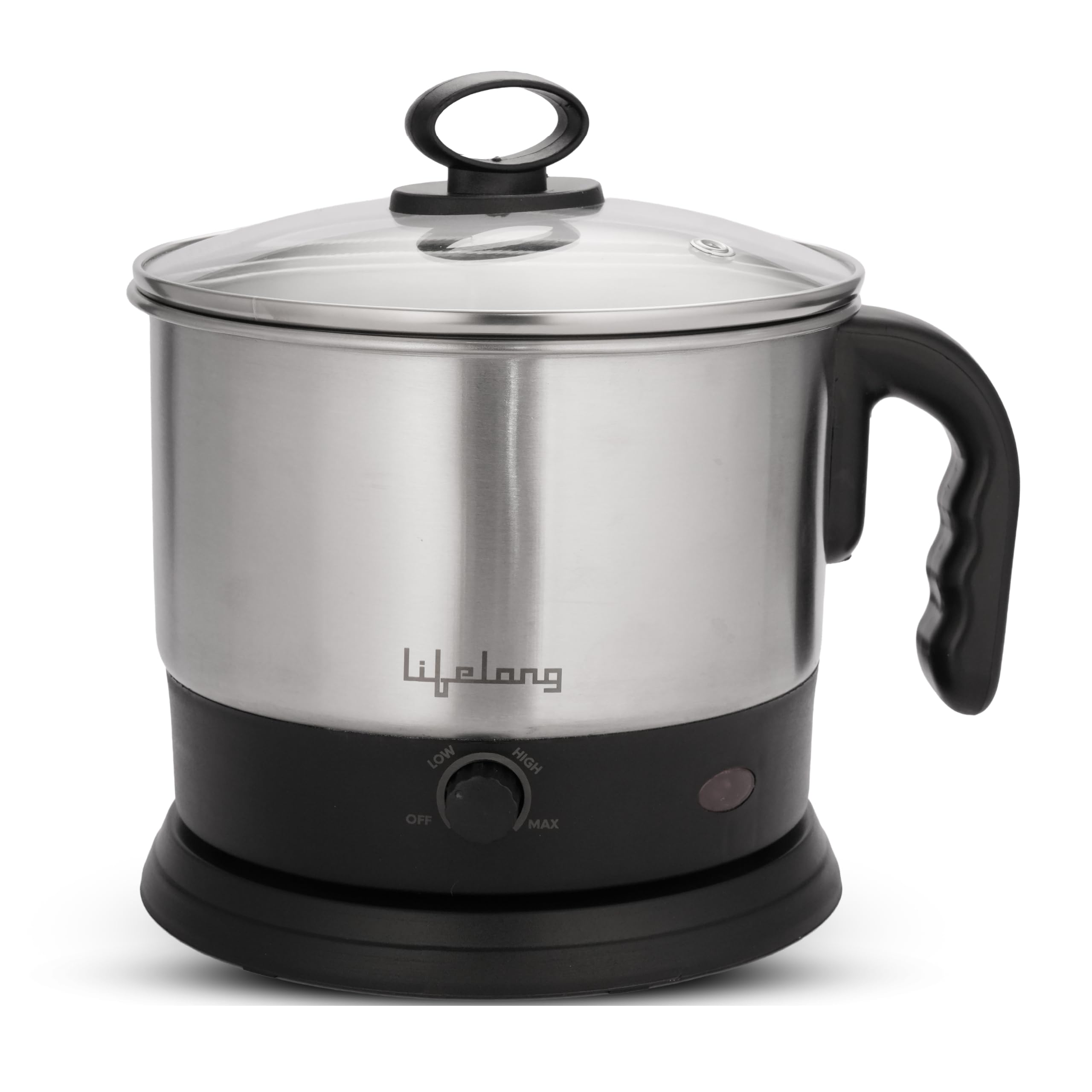 Lifelong Electric Multi Kettle | Multifunction Cooker Kettle 1.5L | Boiling Milk, Eggs, Maggi, Soup & Noodles | 600W Stainless Steel Body, Fast Heating, Easy Cleaning (Silver, LLMK23)-image-8