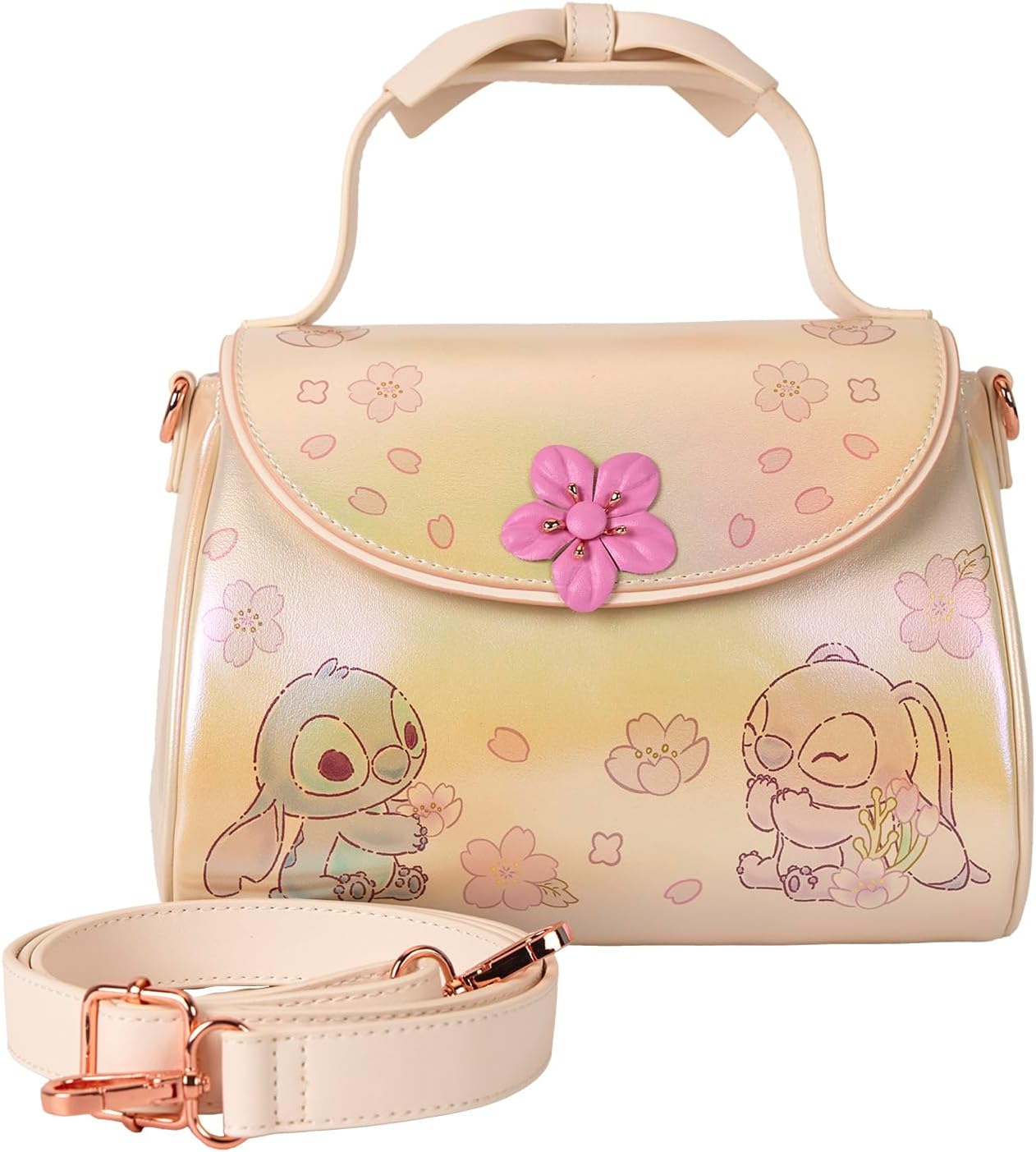 Loungefly Disney Cute Stitch Bow Handle Crossbody Bag - Image 5