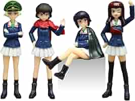 プラッツ ガールズ&amp;パンツァー劇場版 1/35 カバさんチーム フィギュアセット パンツァージャケットバージョン n5ksbvb カバさんチームフィギュアセット｜ガールズ＆パンツァー最終章