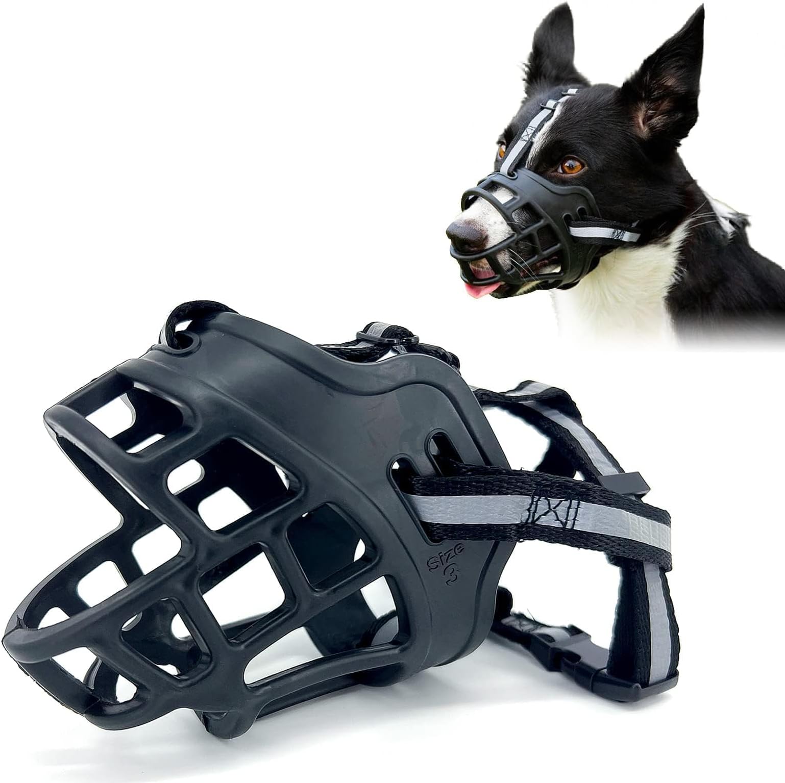 Dog Muzzle for Medium Dogs Adjustable Dogs Muzzles for Xl Bully
