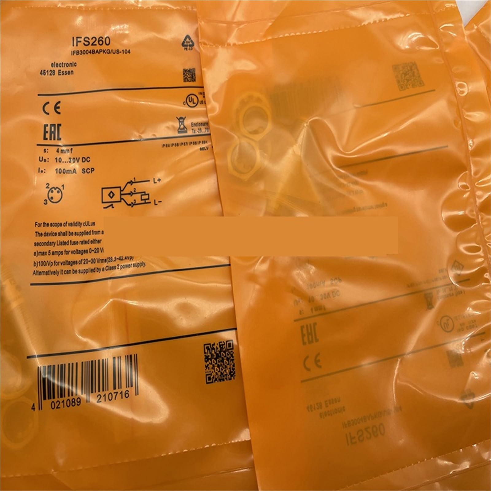 1 pz Sensore IFS240 IFS260 IFS262 IFS263 IFS268 IFS241(Ifs268)