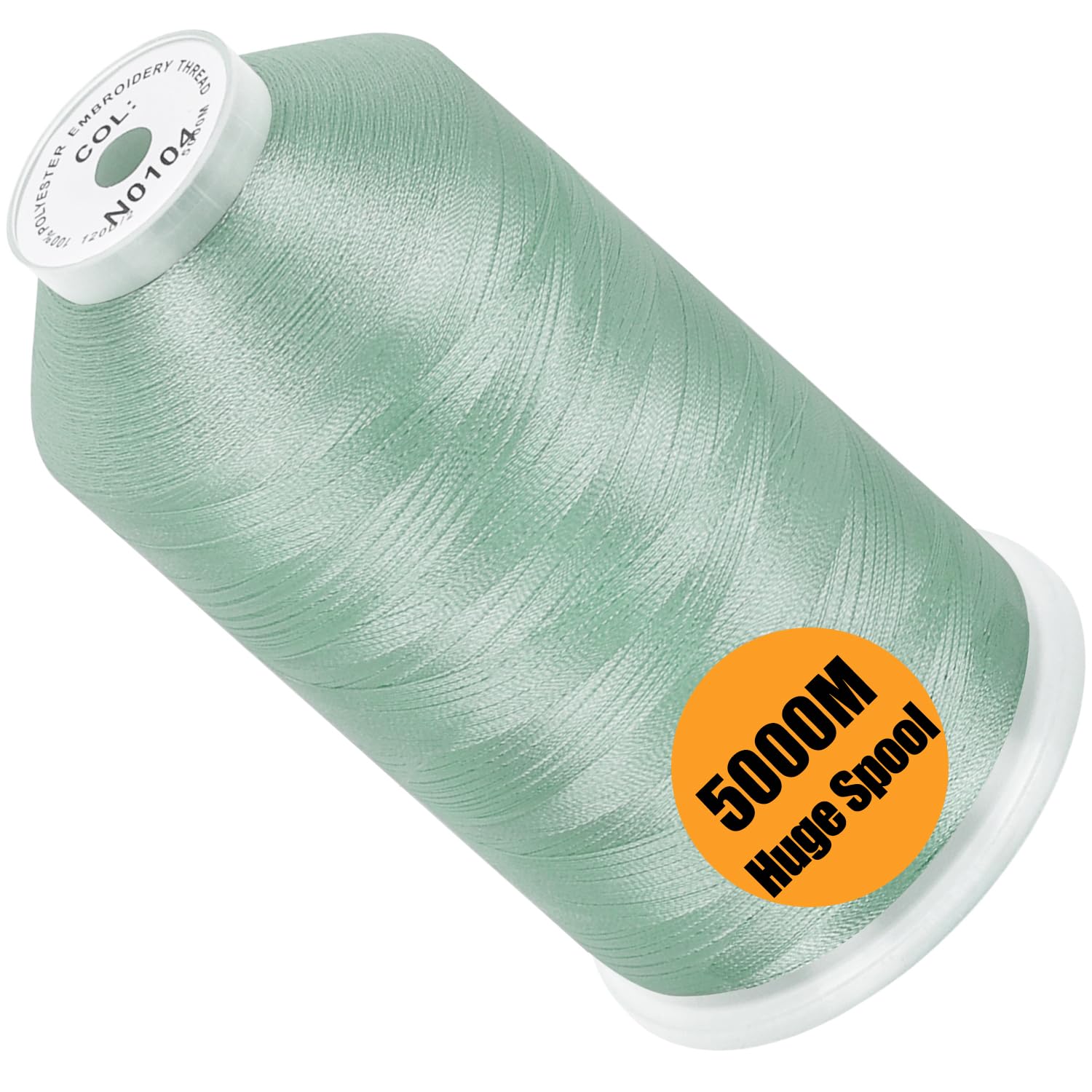 New brothread 5000M Huge Spool Embroidery Machine Thread - Light Sky Blue