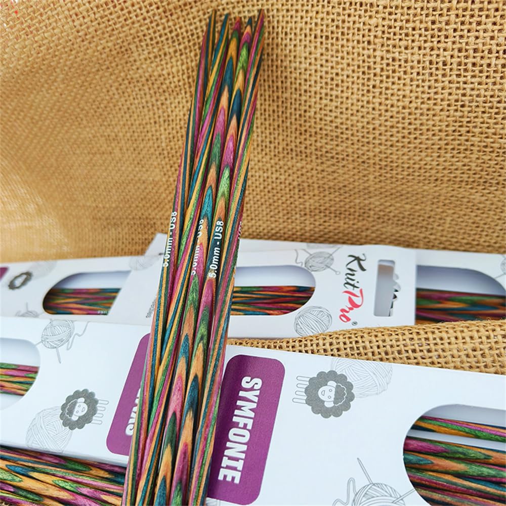 Set di ferri da maglia a doppia punta KnitPro, Symfonie, 15 cm, Set di 5
