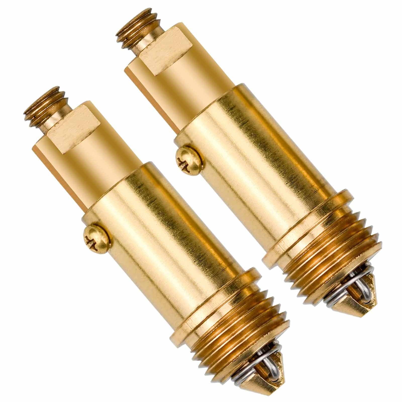 2 Pcs Replacement Sink Basin Bath Pop Up Click Clack Slotted Plug Bolt Assembly Internal Spring Brass Plug Bolt for Most Bathroom Bathtub Sink Drain Stopper