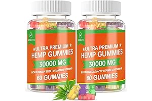 Advanced High Potency Hemp Gummies for Sleep, Anxiety, and Pain Relief -...