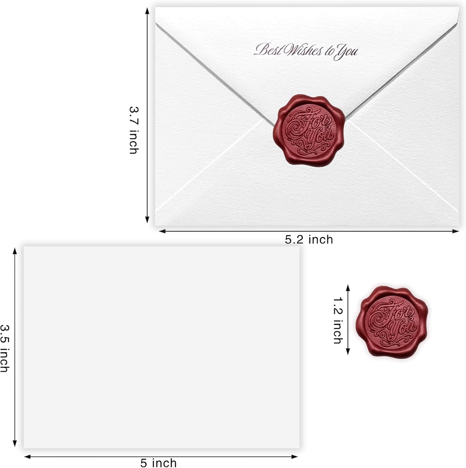 MAGJUCHE 87th Birthday Card for Mom, 5x7 Inch with Envelope & Wax Seal, from Daughter/Son - Image 2