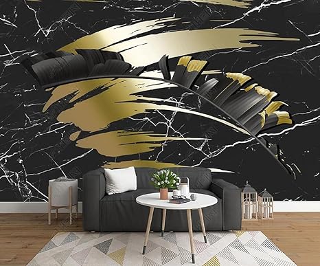Amazon 壁画3d写真の壁紙 黒黄金の葉 壁紙寝室のリビングルームの背景の壁の装飾の壁画 400x280cm 壁紙 Amazon 壁画3d写真の壁紙 黒黄金の葉 壁紙寝室のリビングルームの背景の壁の装飾の壁画 400x280cm 壁紙
