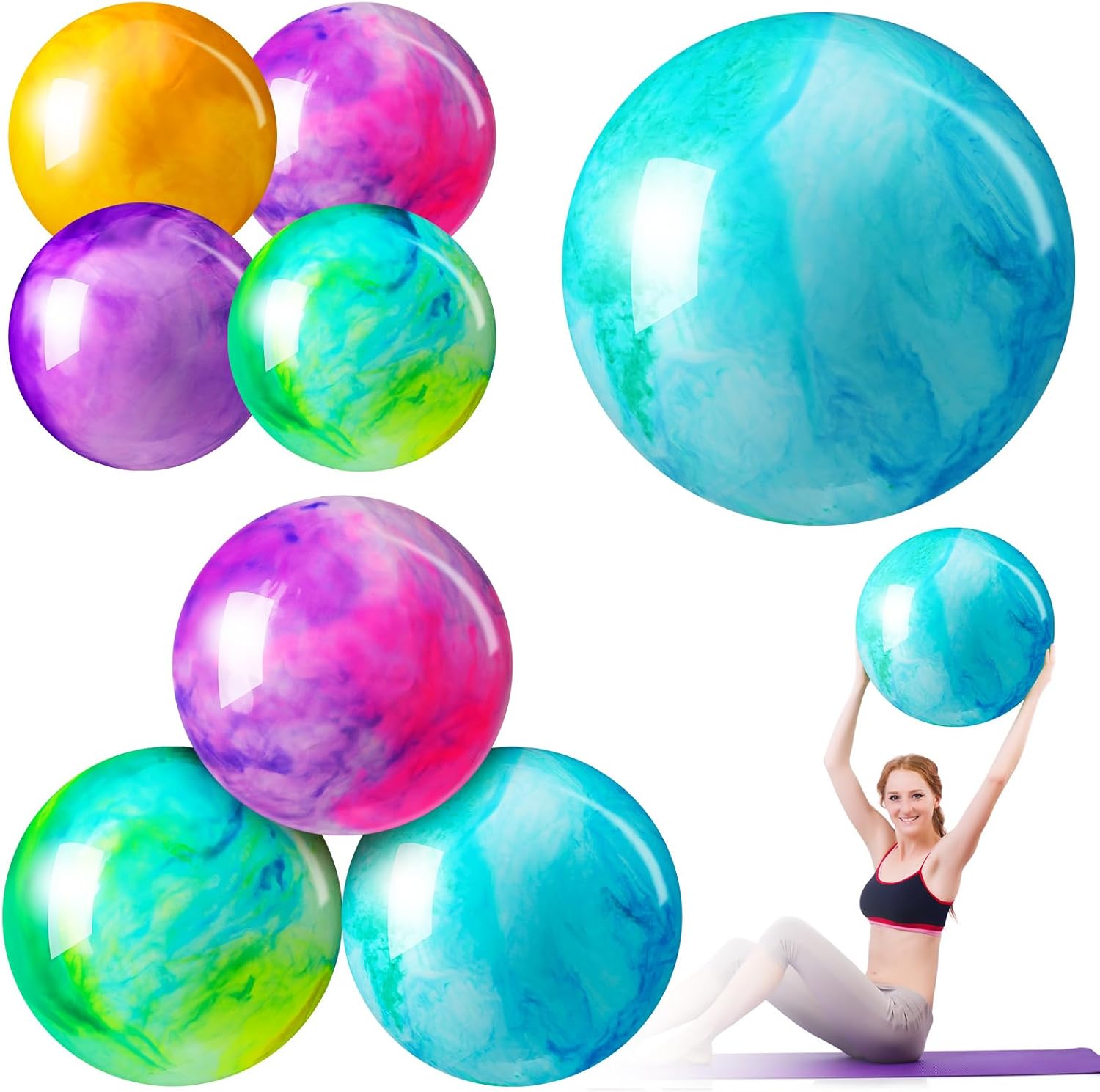 Sratte Pcs Bouncy Balls for Kids 18 Inch, 15 Inch, Ireland Ubuy