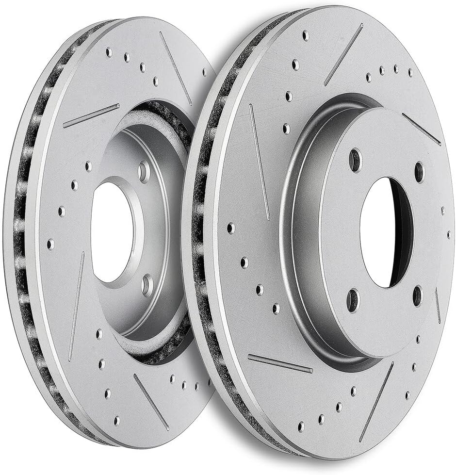 SCITOO Front Disc Brake Rotors Kits Fit For Nissan Cube 2009-2014,For Nissan Sentra 2007-2012,For Nissan Versa 2007-2012