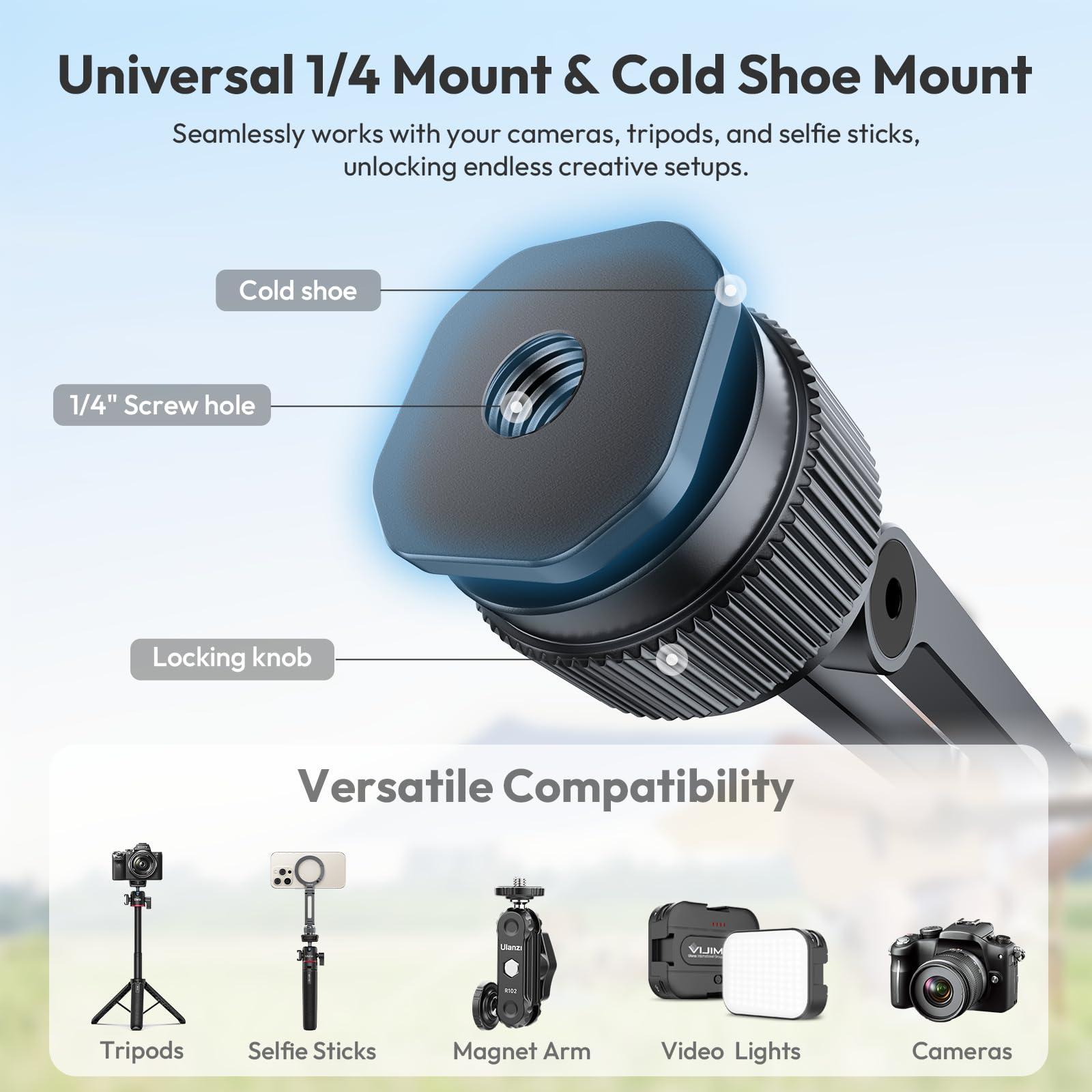 Amazon.com: Ulanzi MA07 Magnetic Phone Tripod Mount for
